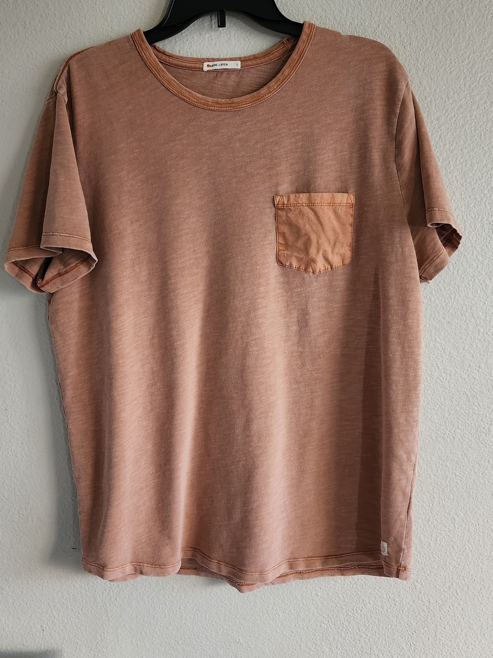 Marine Layer Men's Vintage Heavy Slub Pocket Tee - Terracotta - Large